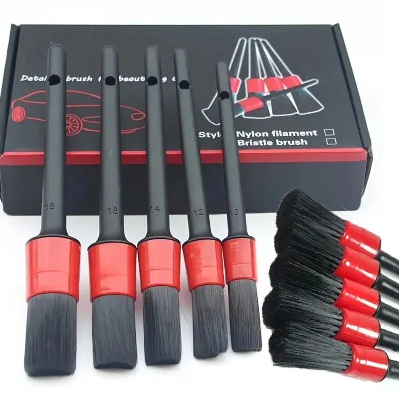 Ensemble de brosses de détail, brosses de voiture, brosse de détail de voiture pour le nettoyage de voiture