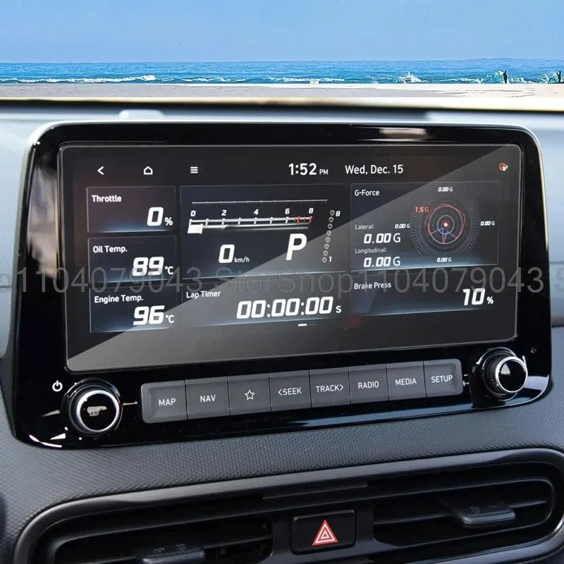 Protecteur d'écran en verre trempé pour Hyundai Kona Electric Ultimate 2020 2021 10.25, film anti-rayures pour autoradio, navigation GPS