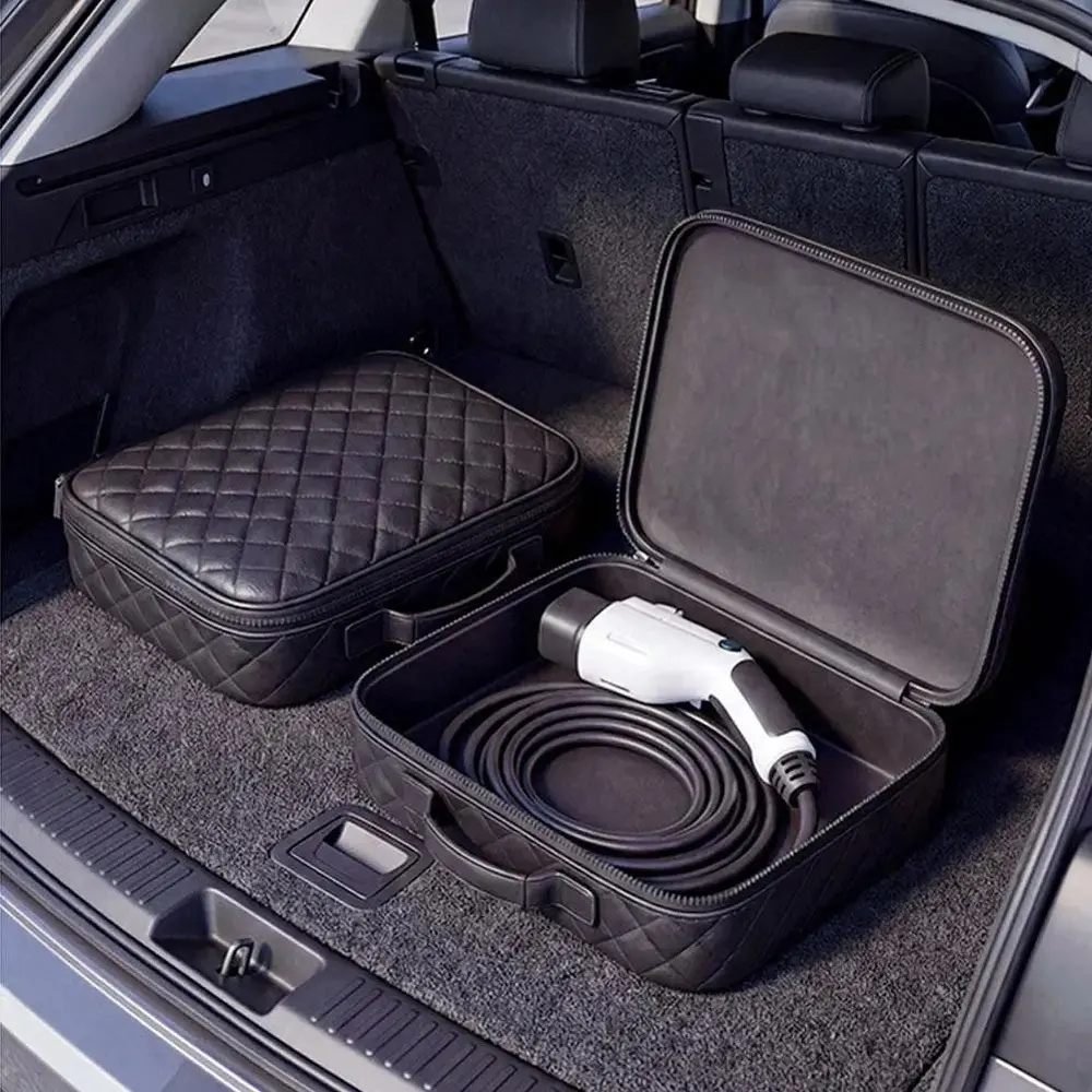 Sac de transport étanche pour unités de charge de véhicules électriques, rond/carré, antichoc, pour prises de charge de voiture, sac de rangement pour équipement