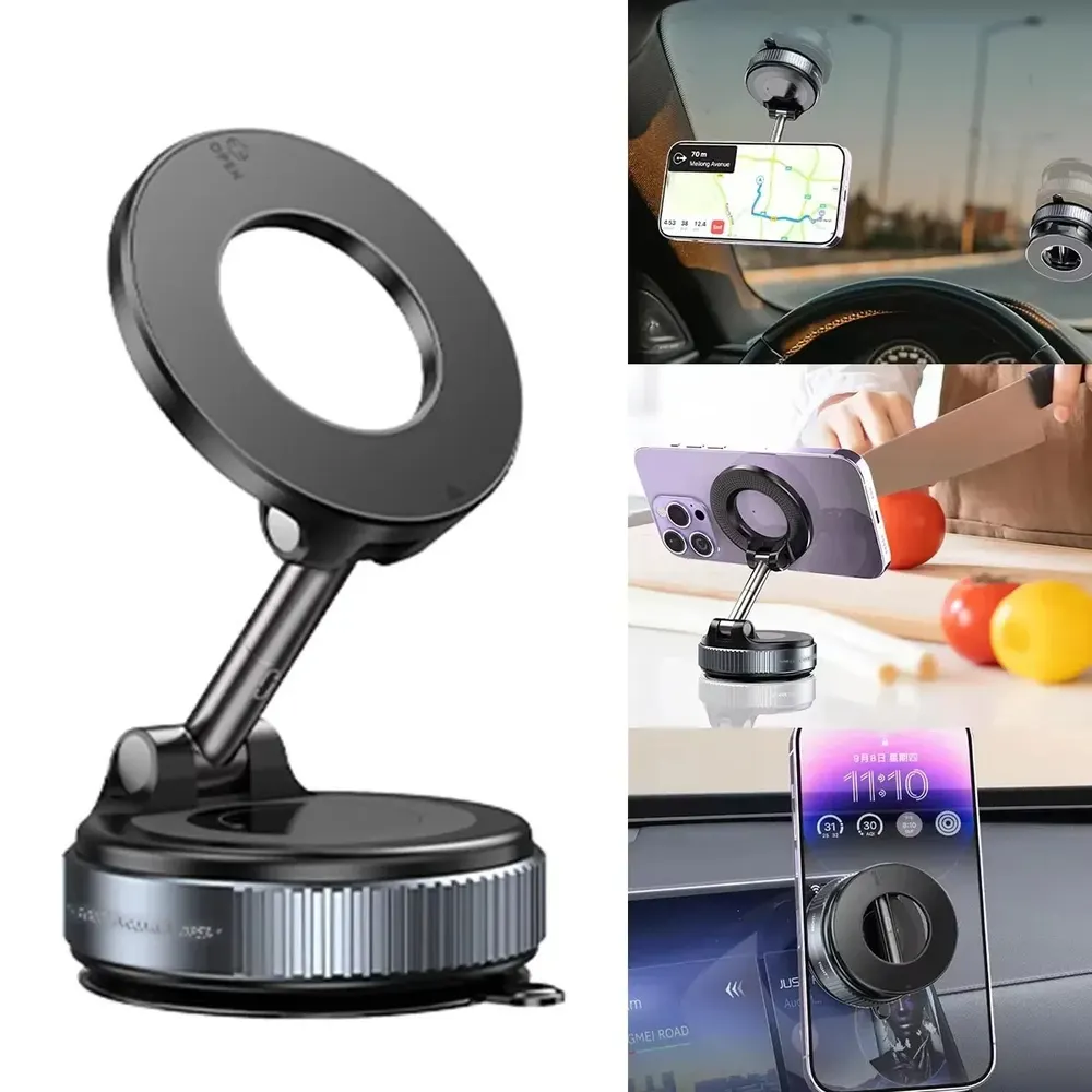Support de téléphone portable magnétique pour voiture, réglable et pliable
