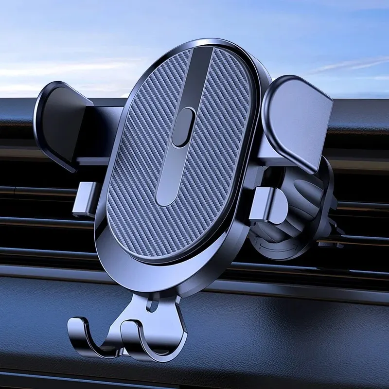 Support de téléphone de voiture par gravité, crochet de ventilation de voiture, Clip de montage pour Smartphone GPS