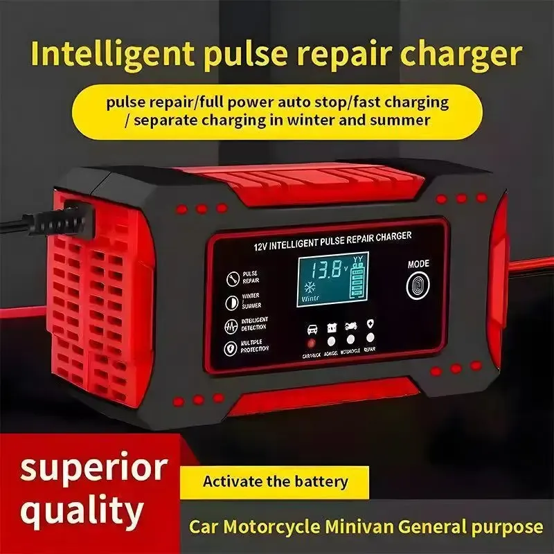 Smart Car Battery Chargers, Fully Automatic with AGM Support