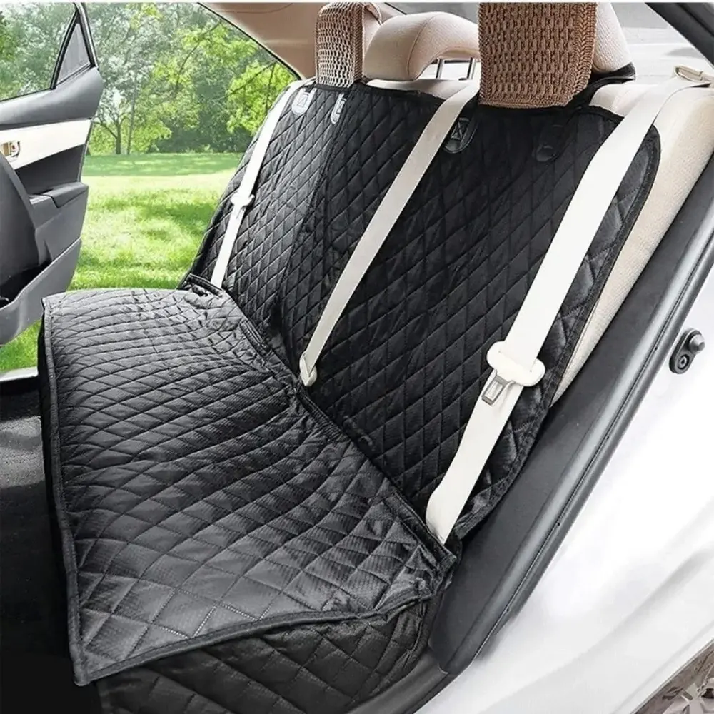 Dog Car Seat Cover, Pet Travel Mat, Waterproof Car Seat Protector with Centre Seat Armrest