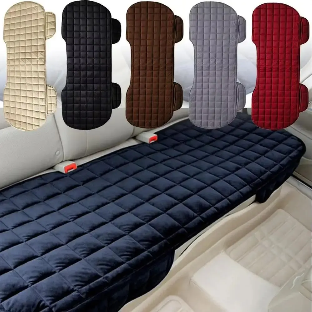 Housses de siège arrière de voiture à carreaux coordonnantes, gril de flocage, coussin en polymères, garder au chaud, ajustement universel pour camion SUV Van
